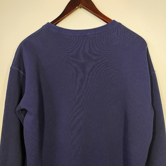 Polo Ralph Lauren Sweatshirt Dress Size Small Navy Blue Nautical Boat Life - Picture 7 of 14